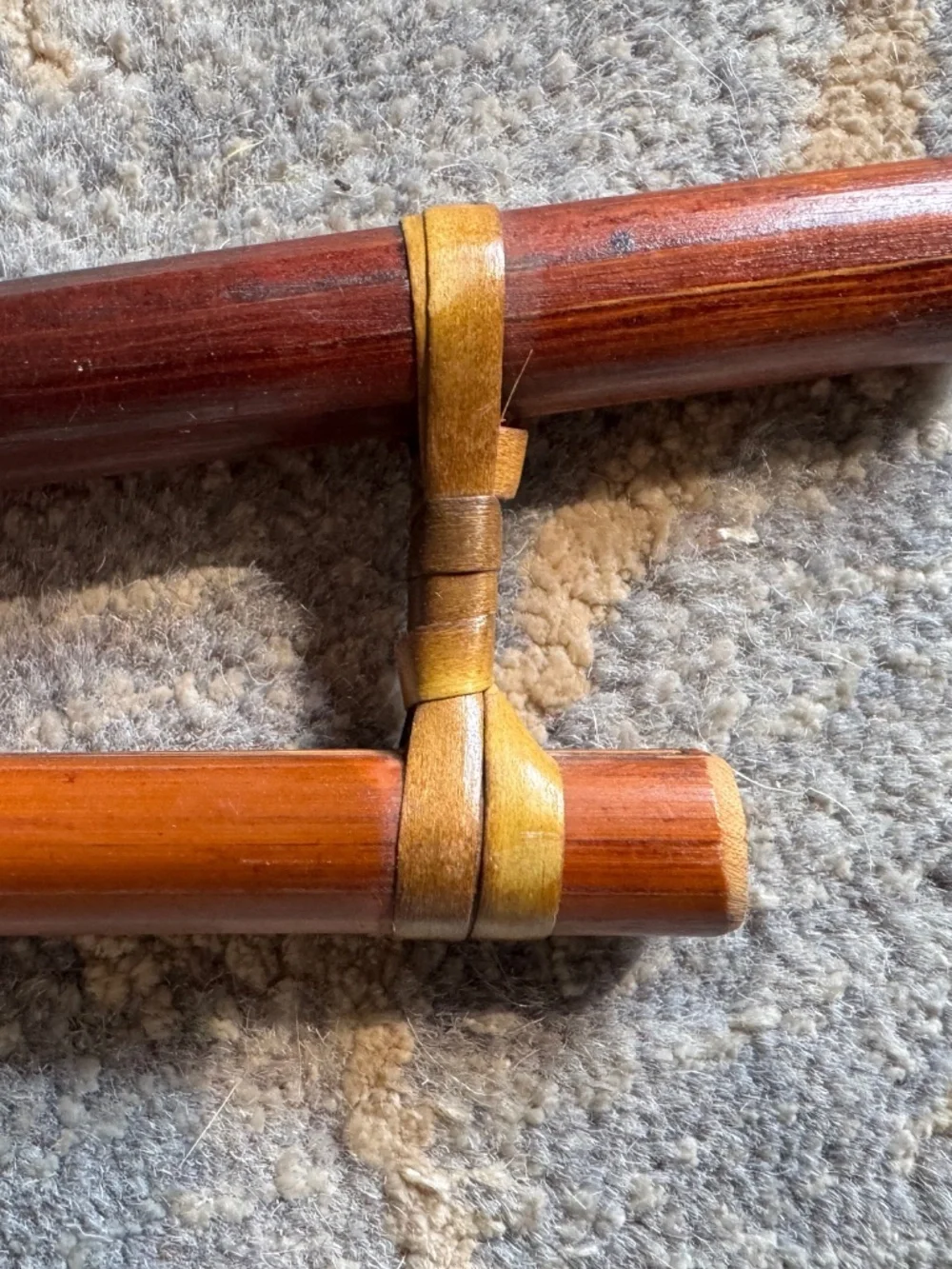 Smoked Bamboo Textile Hanger
